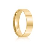 Par Aliança Ouro 18k Reta 5mm Anatômica (800886/887)