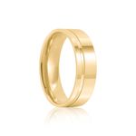 Par Aliança Ouro 18k Anatômica 5,7mm Diamante 3pts (800544/0543)