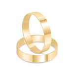 Par Aliança Ouro 18k Reta 3,5mm (800805)