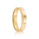 Par Aliança Ouro 18k Reta 4mm Diamante 1pts (802026/2027)