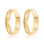 Par Aliança Ouro 18k Reta 4mm (801934)
