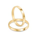 Par Aliança Ouro 18k Reta 2,5mm (800049)