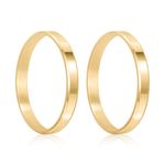 Par Aliança Ouro 18k Reta 2,5mm (800049)