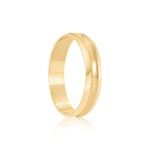 Par Aliança Ouro 18k Côncava 4mm Diamantes (801405/1404)