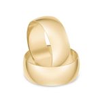 Par Aliança Ouro 18k Abaulada 7mm (801329)