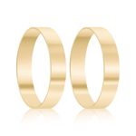 Par Aliança Ouro 18k Reta 3,7mm (801334)