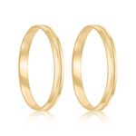 Par Aliança Ouro 18k Abaulada 2,7mm (801978)