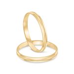 Par Aliança Ouro 18k Abaulada 2,7mm (801978)