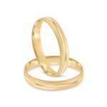 Par Aliança Ouro 18k Abaulada 3,2mm (801986)