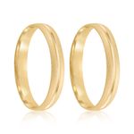 Par Aliança Ouro 18k Abaulada 3,2mm (801986)