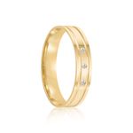Par Aliança Ouro 18k Reta 4mm (801985)
