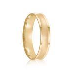 Par Aliança Ouro 18k Côncava 4mm Rubi de 1pts (802033/032)