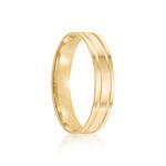 Par Aliança Ouro 18k Reta 4mm (801985)