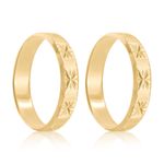 Par Aliança Ouro 18k Reta 4mm (800660)