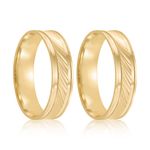 Par Aliança Ouro 18k Reta 5mm (801937)