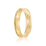 Par Aliança Ouro 18k Côncava 4mm (801936)