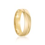 Par Aliança Ouro 18k Abaulada 5mm Diamantes (801970/1971)