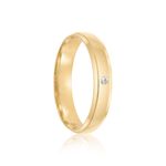 Par Aliança Ouro 18k 4mm Diamante 1,5pts (801968/1969)