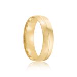 Par Aliança Ouro 18k Abaulada 5mm Diamante  1,5pts (801981/1982)