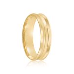 Par Aliança Ouro 18k Côncava 5mm (802018)