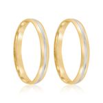Par Aliança Ouro 18k Abaulada 2,7mm (802005)