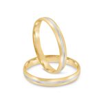 Par Aliança Ouro 18k Abaulada 2,7mm (802005)