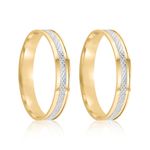 Par Aliança Ouro 18k Reta 3mm (801932)