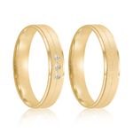 Par Aliança Ouro 18k Reta 4mm (802014/2015)