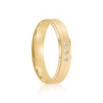 Par Aliança Ouro 18k Reta 4mm (802014/2015)