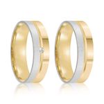 Par Aliança Ouro 18k Reta 3mm (802022/2023)