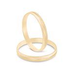 Par Aliança Ouro 18k Abaulada 2,5mm (802065)