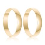 Par Aliança Ouro 18k abaulada 3mm (800806)
