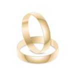 Par Aliança Ouro 18k abaulada 3mm (800806)