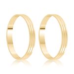 Par Aliança Ouro 18k Reta 2,5mm (800061)