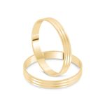 Par Aliança Ouro 18k Reta 2,5mm (800061)
