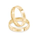Par Aliança Ouro 18k Reta 4mm (800058)