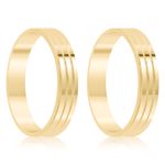 Par Aliança Ouro 18k Reta 2,5mm (800062)