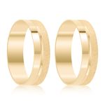 Par Aliança Ouro 18k Reta 5mm(801202)