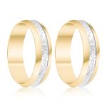 Par Aliança Ouro 18k Abaulada 5,7mm (801840)