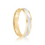 Par Aliança Ouro 18k Abaulada Semi Anatômica 4mm (801841)