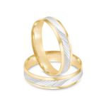 Par Aliança Ouro 18k Abaulada Semi Anatômica 4mm (801841)