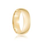 Par Aliança Ouro 18k Abaulada 6mm Anatômica  Diamantes  (800563/0496)