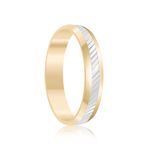 Par Aliança Ouro 18k Abaulada 4mm (801371)