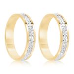 Par Aliança Ouro 18k Reta 4mm (801368)