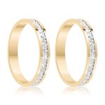 Par Aliança Ouro 18k Reta 3,3mm (801373)