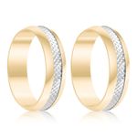 Par Aliança Ouro 18k Abaulada 5,6mm (801381)