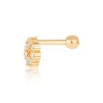 Piercing Ouro 18K Orelha Zircônia 2400386