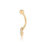 Piercing Ouro 18k Umbigo Zircônia 2400381