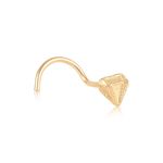 Piercing Ouro 18K Nariz Formato Diamante 2400393