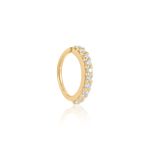 Piercing Ouro 18k Orelha Argola Zircônia 2400562